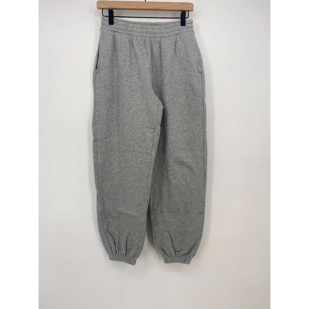 Old Navy Jogger Sweatpants Small Gray SoComfy Fleece Relaxed Excellent